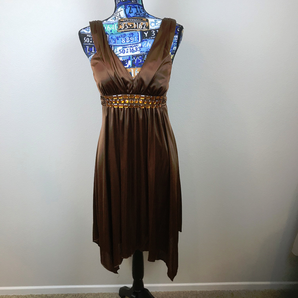 Jodi Kristhopher Brown Dress Size M